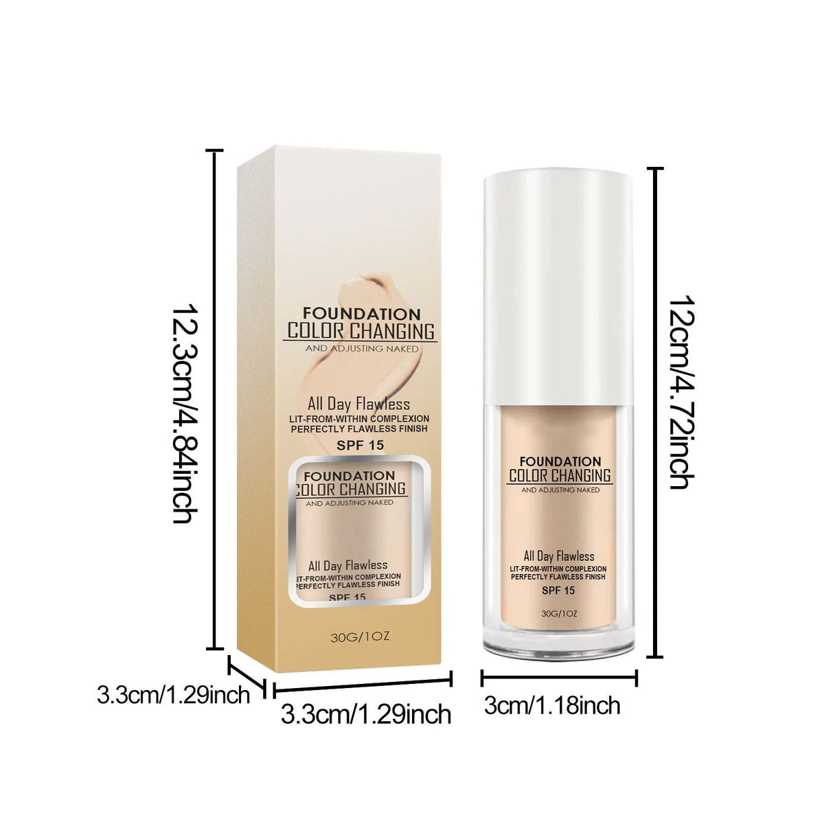 Adaptive Foundation 30 ml SPF15 Leichte Deckkraft Feuchtigkeit 5