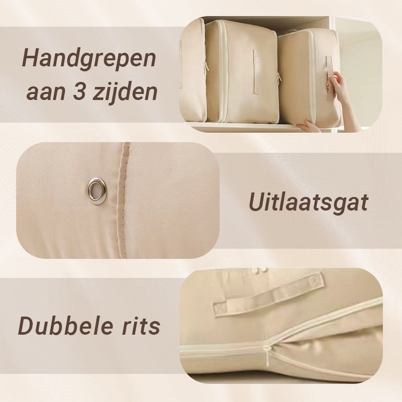 CompressBaggy™ – Vakuumfreie Kompressionsbeutel