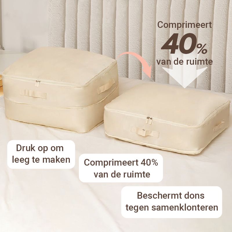 CompressBaggy™ – Vakuumfreie Kompressionsbeutel