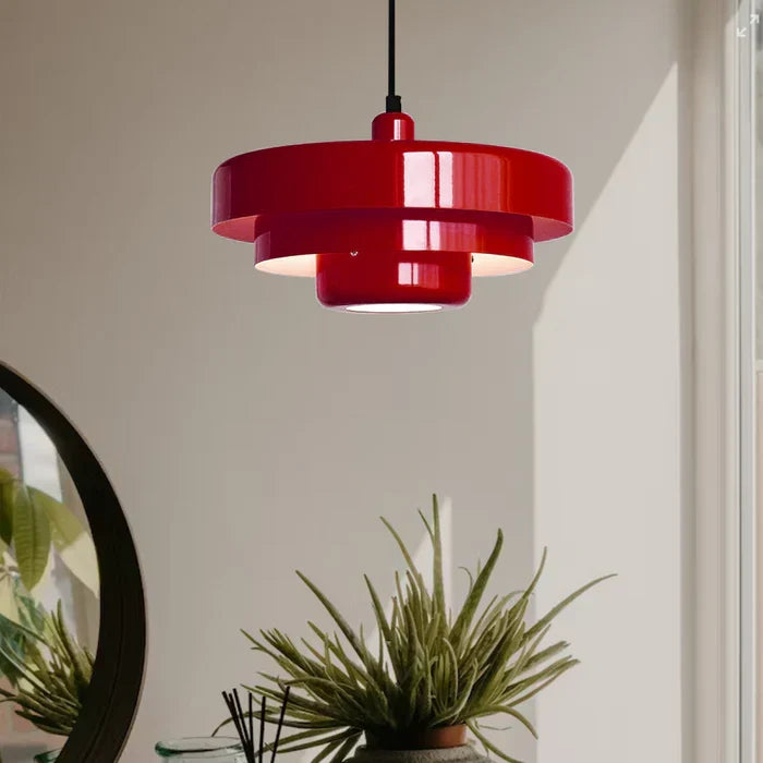 LED-Pendelleuchte Eisen Ø 35 cm, Höhe 21 cm | Geometrisch, 5 Farben wählbar | Warmweiss, Kaltweiss, Neutral, höhenverstellbar 9