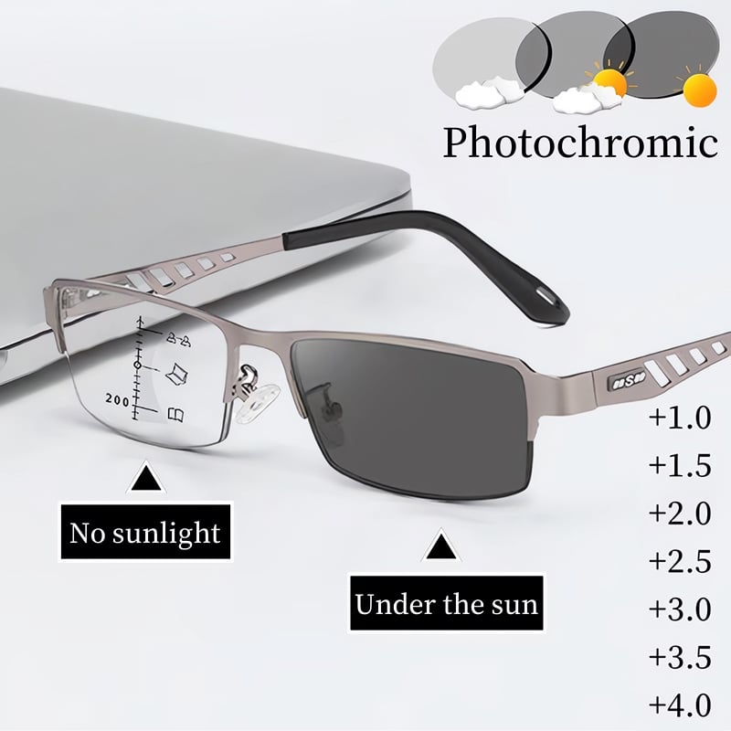 Lesebrille Unisex | Automatischer Blendschutz & Blaulichtfilter 7