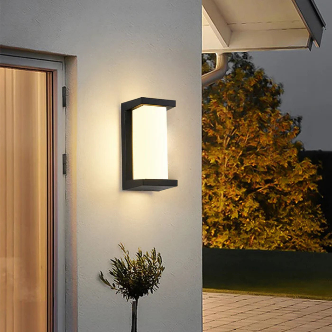 Außenwandleuchte mit Bewegungssensor | Kunststoff, 12,5 × 26 cm | LED 3000K, IP65 Wetterfest, 220V, Wandmontage 3