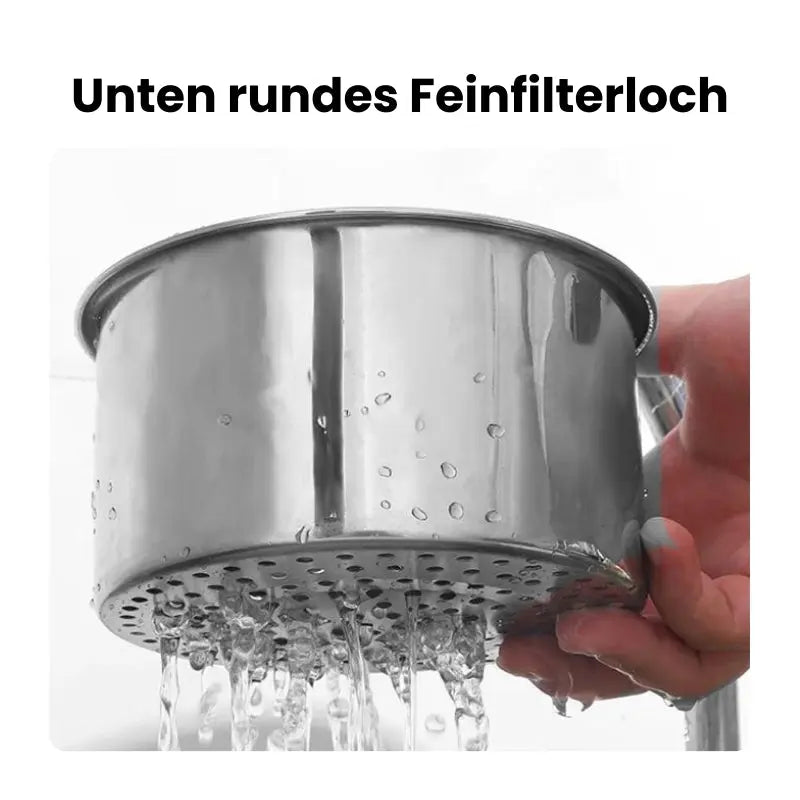 1+1 Gratis | DuckMouth – Edelstahl-Eckabflussgitter & Küchenorganisationskorb