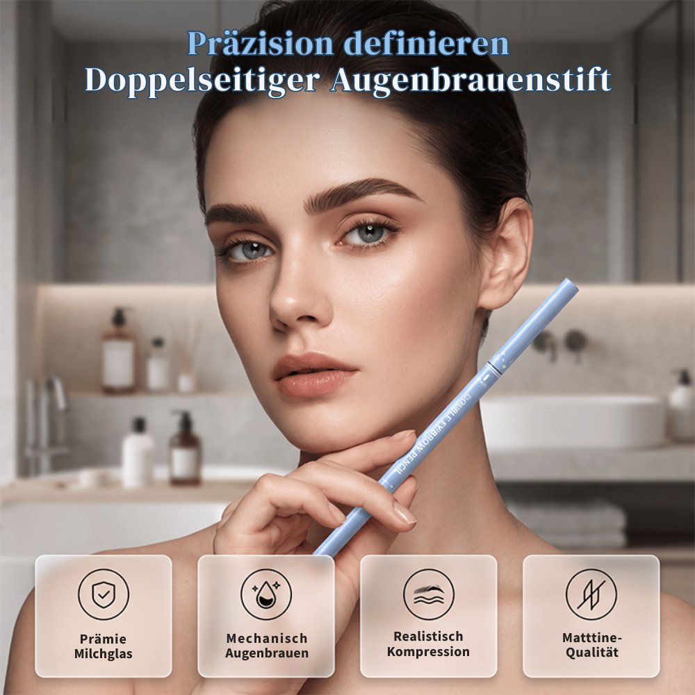 Augenbrauenstift für Damen | 1 Kaufen + 2 Gratis Set | Wasserfest mit Spoolie Bürste, 3 Farbtöne & Schweißresistent 4