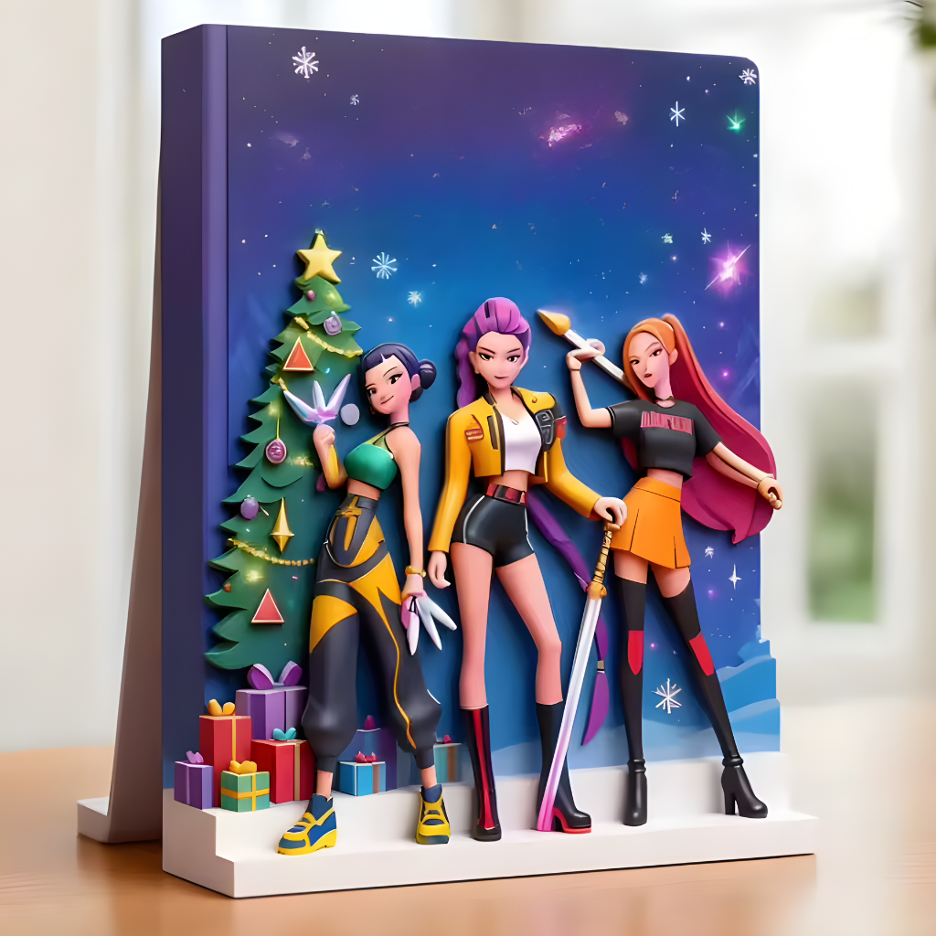 Adventskalender Anime Figuren Weihnachten | 24 Türchen mit Sammelfiguren & Accessoires | Acryl und Kunststoff, ideal als Geschenk 4