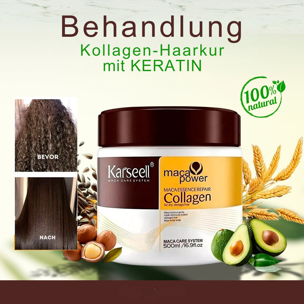 1+1 Gratis | CollaCare™ – Kollagen-Haarpflege-Tiefenreinigungsmaske