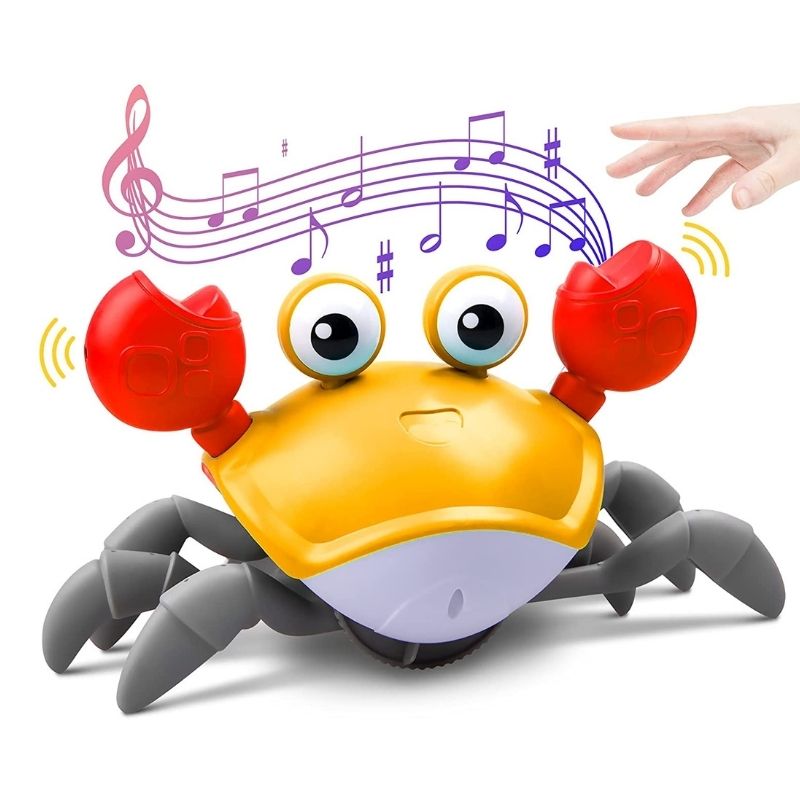 Mr. Crab™ - Lustiges & Interaktives Krabbeltier für die Bauchzeit