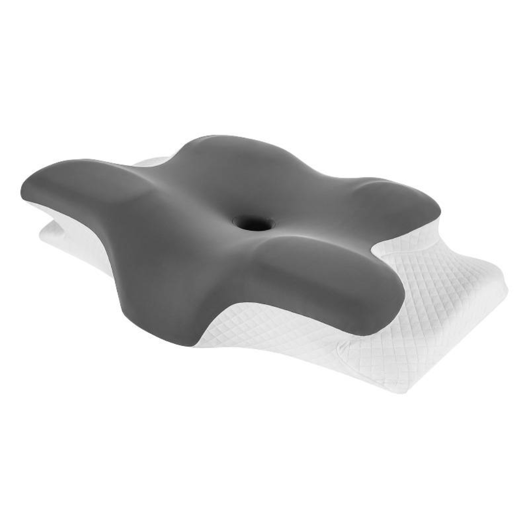 Ergonomisches Nackenkissen Memory-Schaum | 3D-Form für Rücken- und Seitenschläfer | Atmungsaktiver, waschbarer Bezug 1