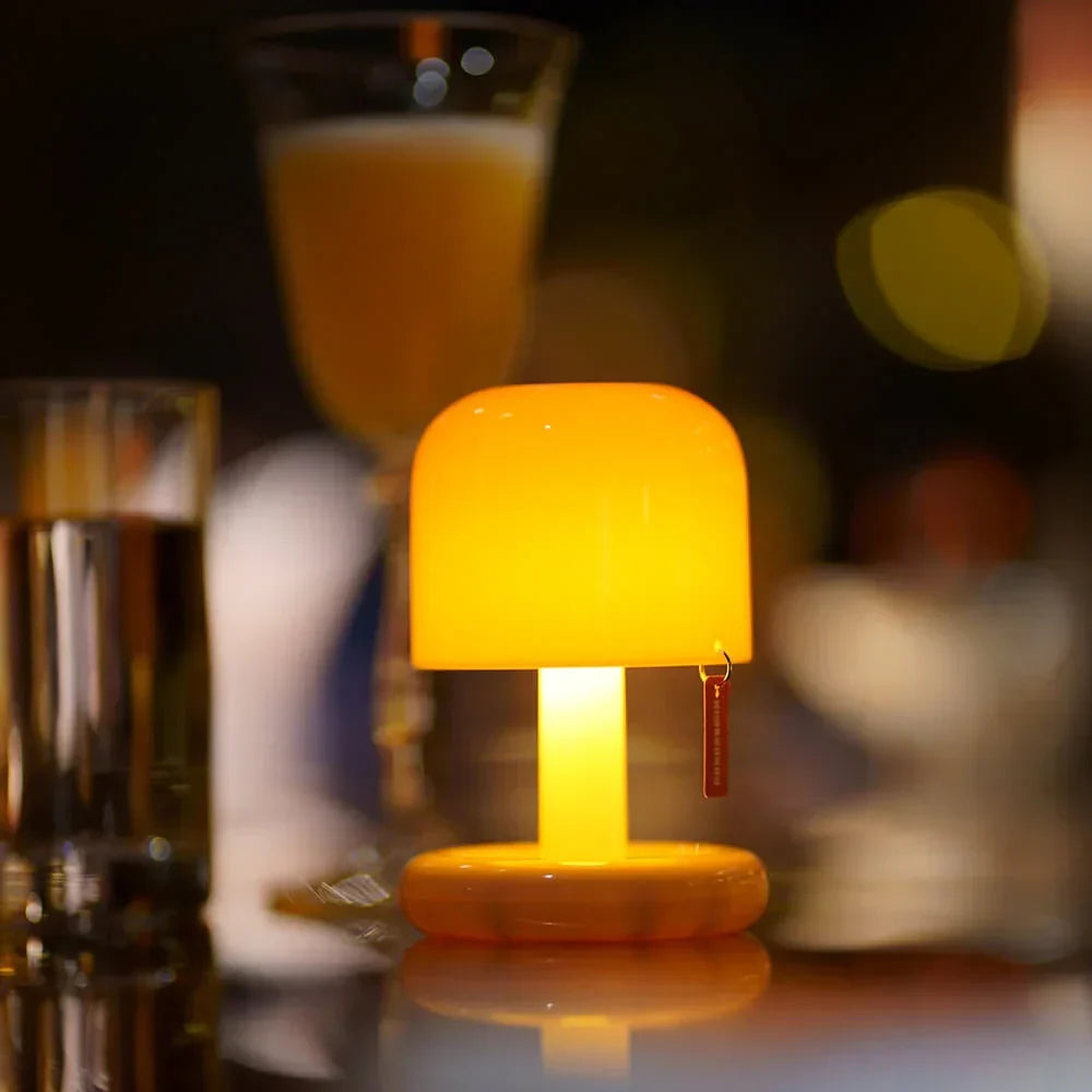 Sonnenuntergangslampe Mini, USB-wiederaufladbar, PC-Gehäuse | Warmes Dämmerlicht | 12 Std. Leuchtdauer, 2 Std. Ladezeit 8