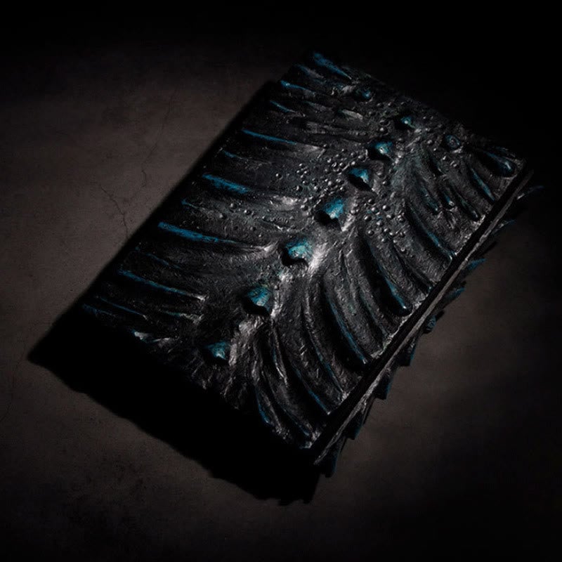 DragonBook™ – Handgefertigtes, geprägtes Harz-Tagebuch mit graviertem Einband