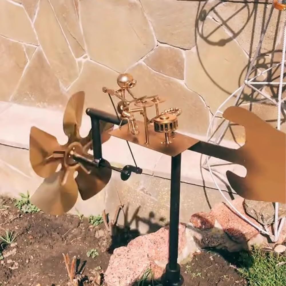 MetalDrum™ – Windgetriebener Rockband-Gartenspinner