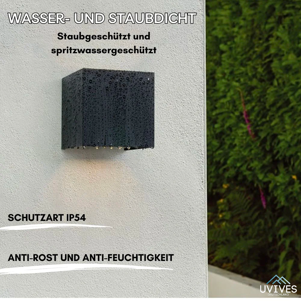 Kabellose LED Wandleuchte Würfelform | Bewegungssensor, USB-Akku 60 Tage Laufzeit | Warmes 3000K Licht ohne Bohren oder Kabel 8