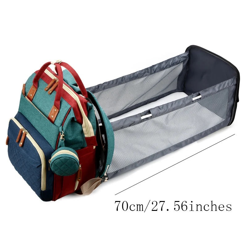 Wickelrucksack Damen | 2in1 mit Wickelbett 6