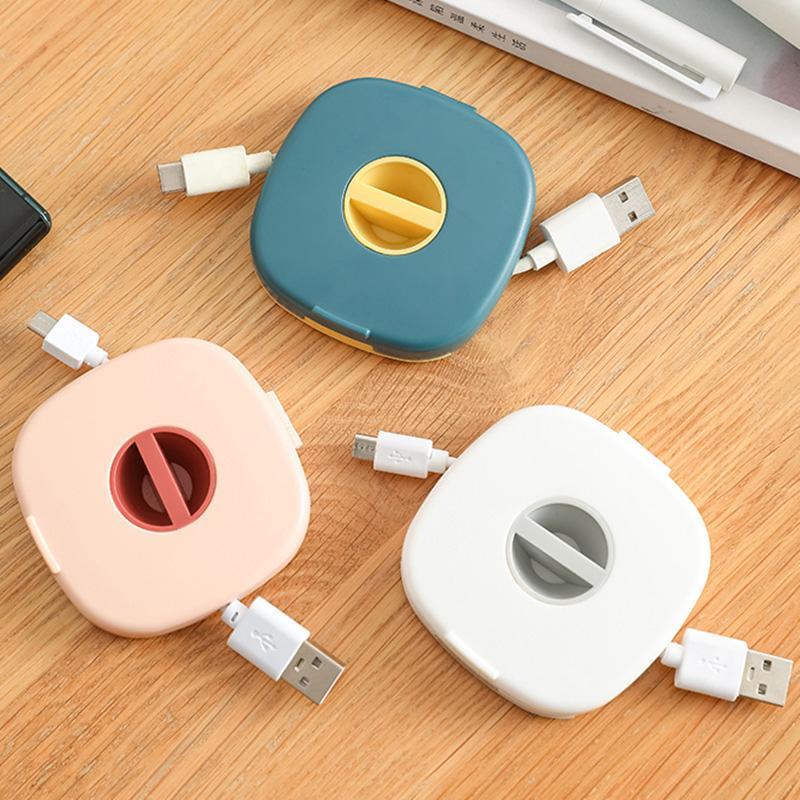 Kabelwickler mit Handyhalterung ABS | 2-in-1 Organizer für Ladekabel, Kopfhörer und USB-Kabel | Schützt vor Kabelbruch 10