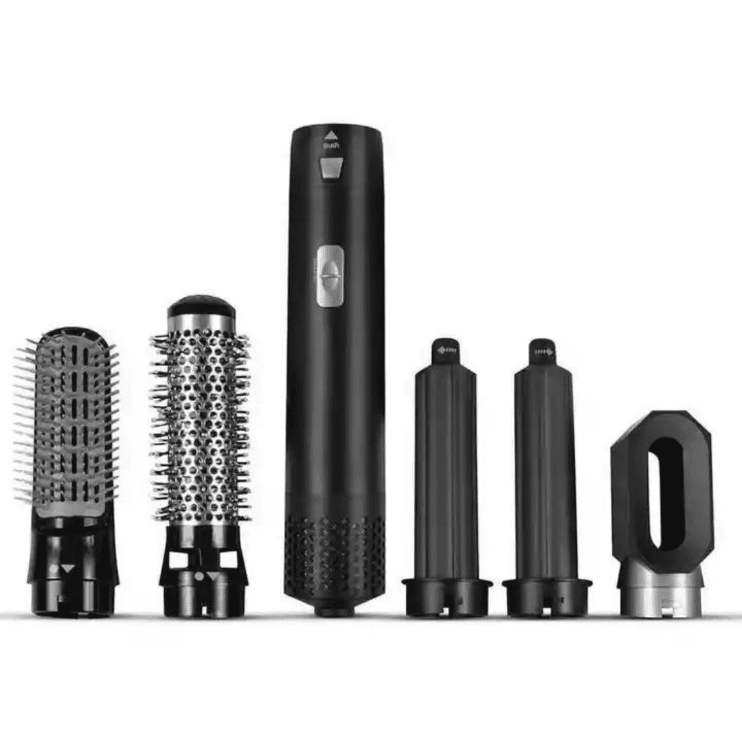 5-in-1 Haarstyling Set | Glätteisen, Lockenstab & Volumenbürste | Keramikbeschichtung, Schnelles Aufheizen, Kompakt & Leicht 12