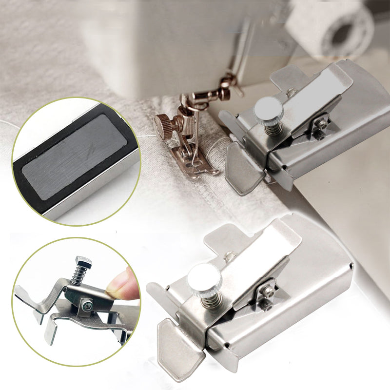 Magnetische Nähführung Edelstahl 2er Set | Für Nähmaschinen und Quiltmaschinen | Gerade Nähte ganz ohne Verrutschen 2