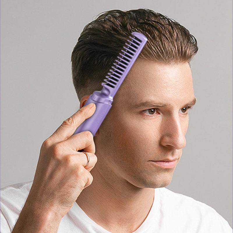 HairGlam™️ - 2-in-1 elektrischer Kamm - Lockenstab und Glätteisen