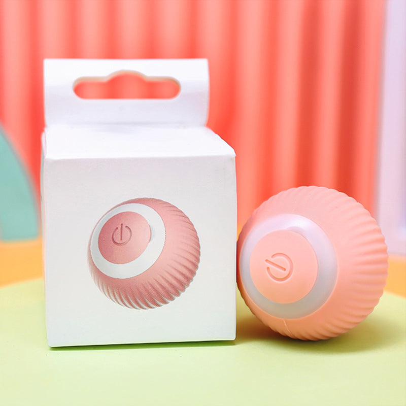 Interaktiver Katzenball mit Hindernisvermeidung | ABS/Silikon, 4,3 cm | Rosa oder Blau, geräuscharmes Rollen im Smart-Modus 10