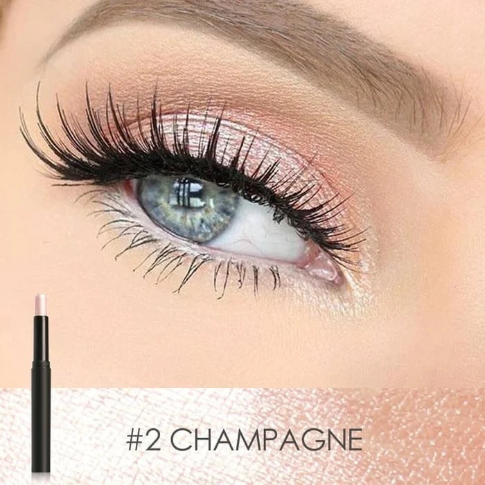2-in-1 Lidschatten Eyeliner Stift für Damen | Wasserfest & Wischfest | Hypoallergen, Aufbaubar, Kein Primer nötig 2