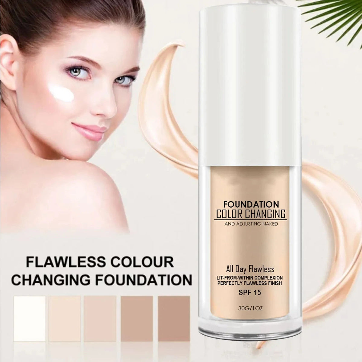 Adaptive Foundation 30 ml SPF15 Leichte Deckkraft Feuchtigkeit 1