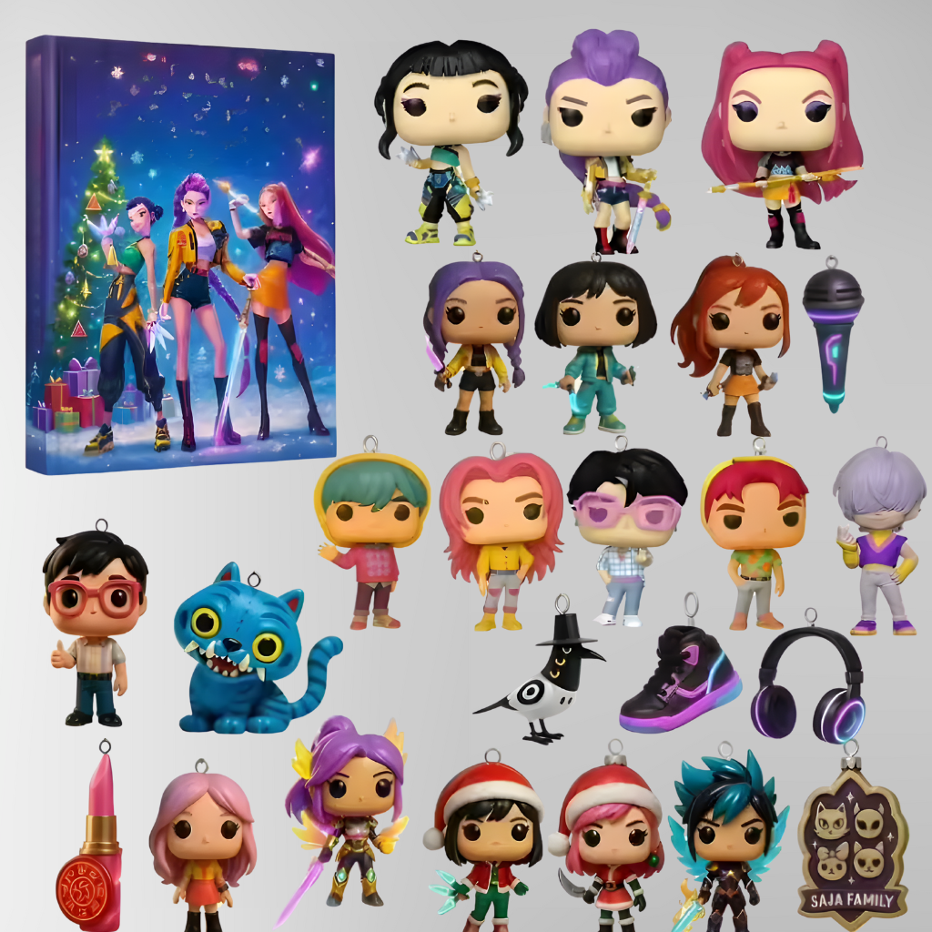 Adventskalender Anime Figuren Weihnachten | 24 Türchen mit Sammelfiguren & Accessoires | Acryl und Kunststoff, ideal als Geschenk 2