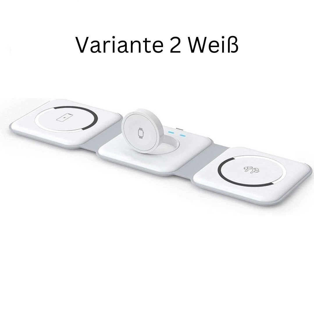 3-in-1 Kabellose Ladestation für iPhone, Watch & AirPods | Faltbar, 65 W, Qi-kompatibel | Magnetisch mit Ladeanzeige, USB-C 13