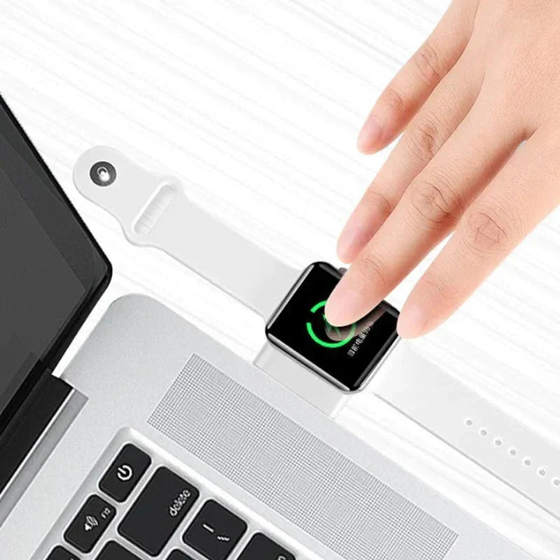 Kabelloses Ladegerät für Apple Watch | USB-C oder USB Anschluss, 82 x 37 x 13 mm | Kompakt, universell kompatibel 4