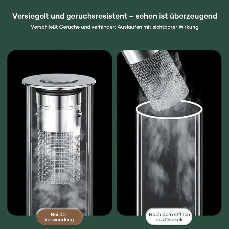 Abflusssieb Edelstahl | Bodenablauffilter, Waschbeckenverschluss und Haarfänger | Beugt Verstopfung und unangenehme Gerüche vor 8