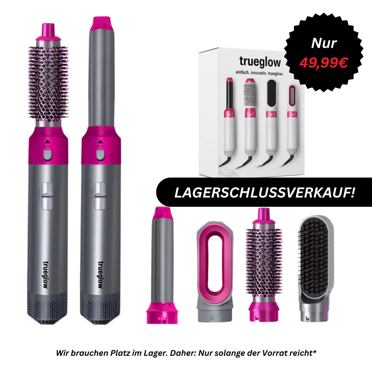 Haarstyler 5 in 1 | Preiswerte Dyson Alternative | Styling-Tool für Locken, Wellen, Glätten und Volumen – ideal für zuhause 2