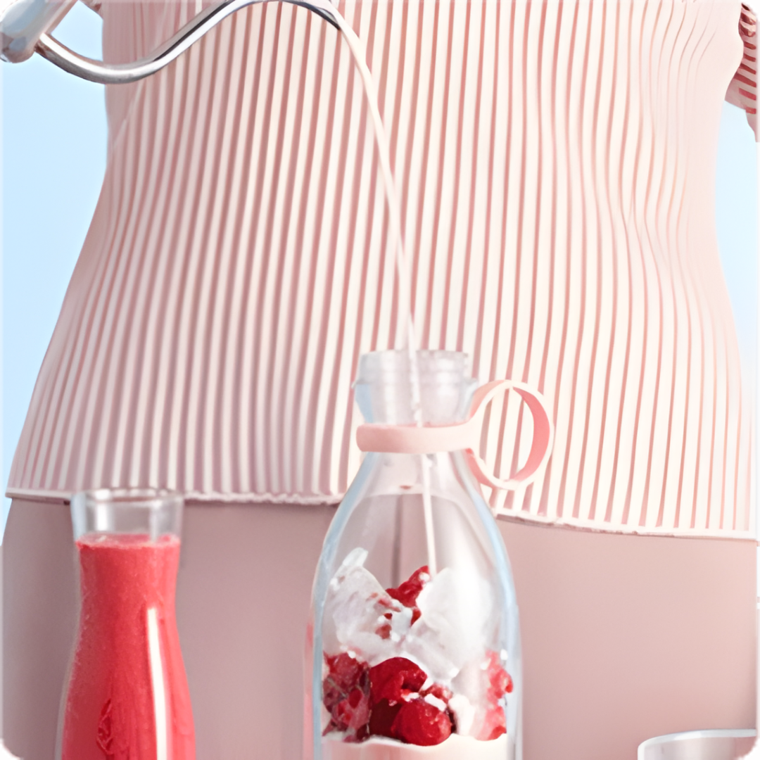 Tragbarer Smoothie-Mixer | Akku-Betrieb, rutschfeste Basis | Mixt direkt in der Trinkflasche, mit Automatik-Stopp 4