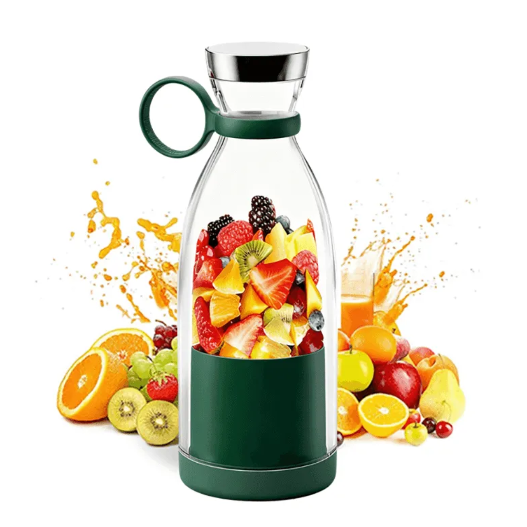 Tragbarer Smoothie-Mixer | Akku-Betrieb, rutschfeste Basis | Mixt direkt in der Trinkflasche, mit Automatik-Stopp 8