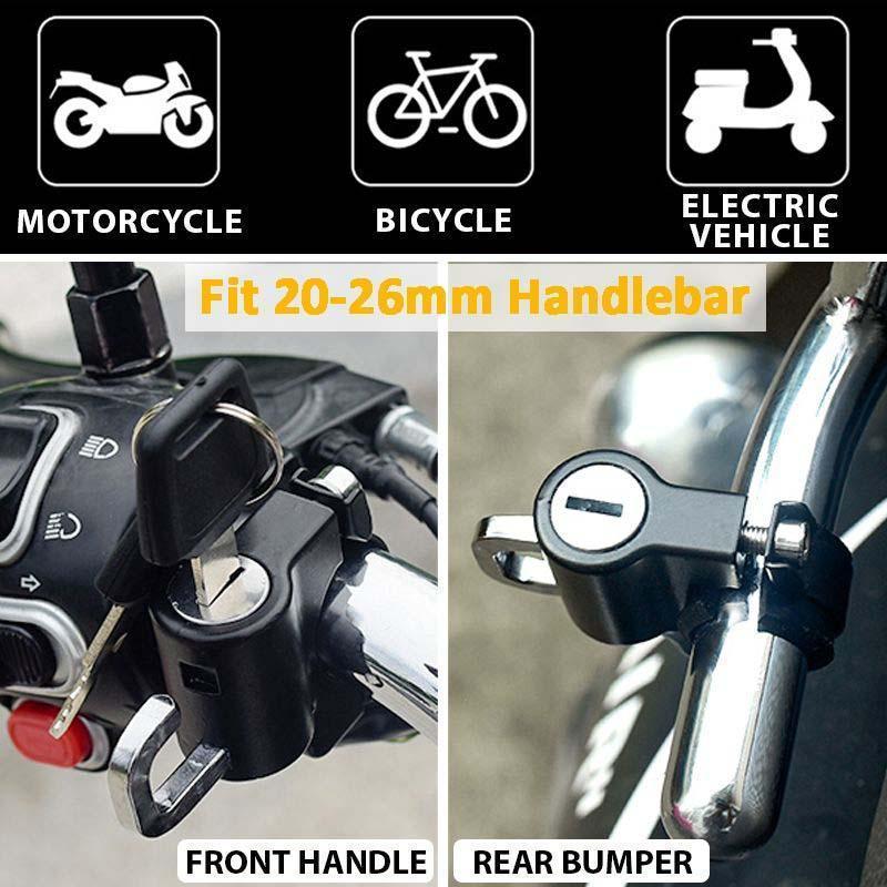 1+1 Gratis | LockHelmy – Hochleistungs-Motorradhelmschloss mit Diebstahlschutz