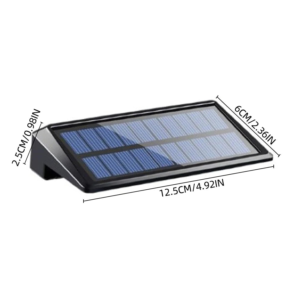Solarzaunleuchten (2er-Set) | 150 Lumen, fokussierte Linse, 4 LEDs, 2 Helligkeitsstufen | Wasserdicht, automatisches Ein-/Aus 2