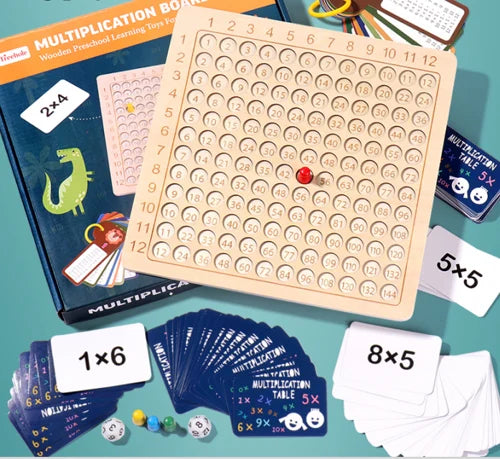 MathSmart™ – Multiplikationsspiel aus Holz für unterhaltsames Lernen