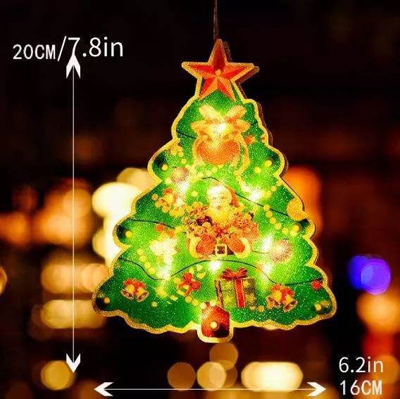 Weihnachts-Lichterkette Silhouette Batteriebetrieben Warmweiß 14