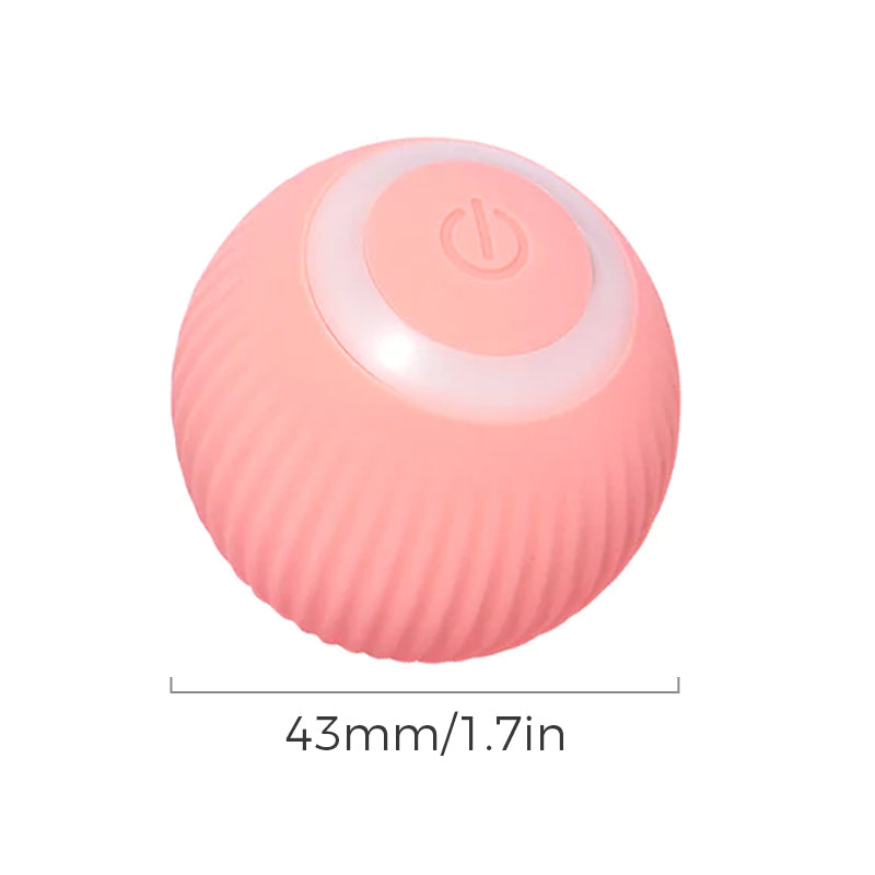 Interaktiver Katzenball mit Hindernisvermeidung | ABS/Silikon, 4,3 cm | Rosa oder Blau, geräuscharmes Rollen im Smart-Modus 13
