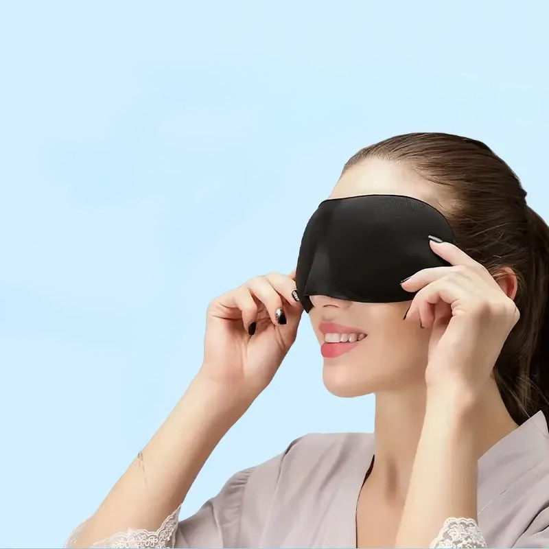 3D Contoured Sleep Mask Ergonomic Light Blocking Design - Detailed view
