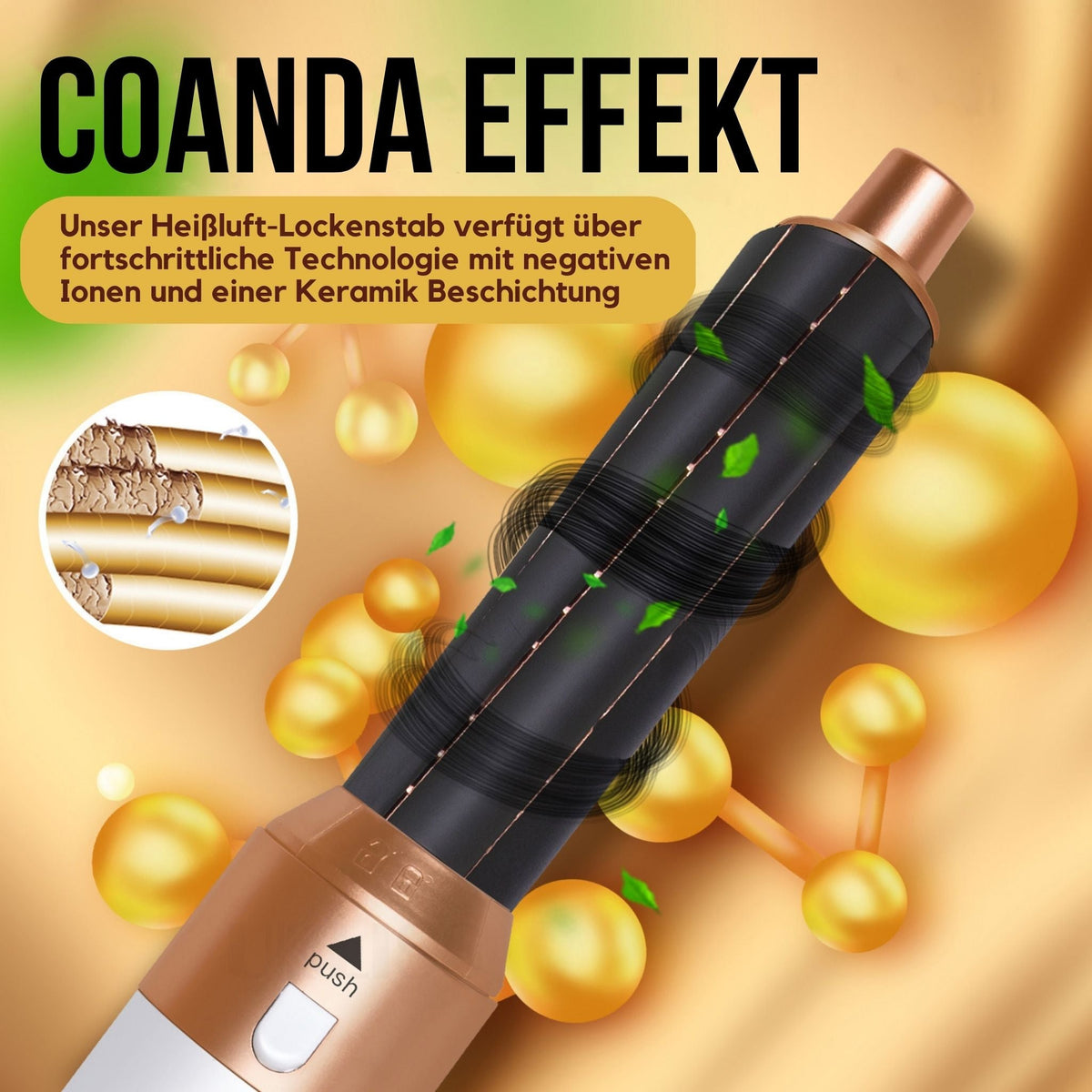 5-in-1-Warmluftstyler mit Coanda-Effekt | 5 Aufsätze für Locken, Glätten & Volumen | Schonendes Styling ohne Hitzeschäden 9