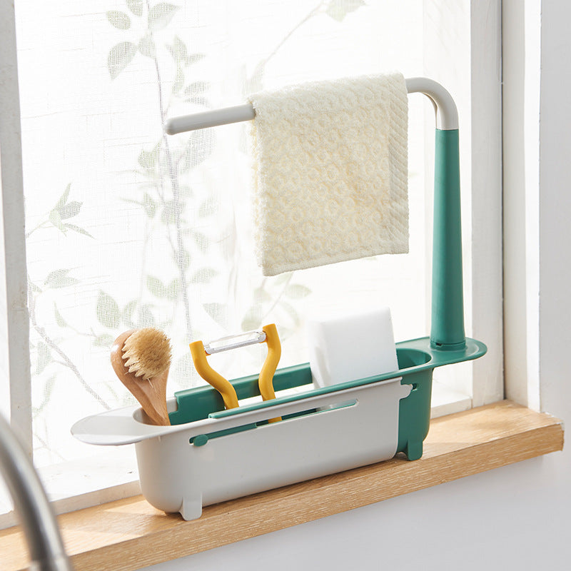 Drainer™ - Aktualisiertes Teleskopregal für Waschbecken
