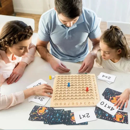 MathSmart™ – Multiplikationsspiel aus Holz für unterhaltsames Lernen