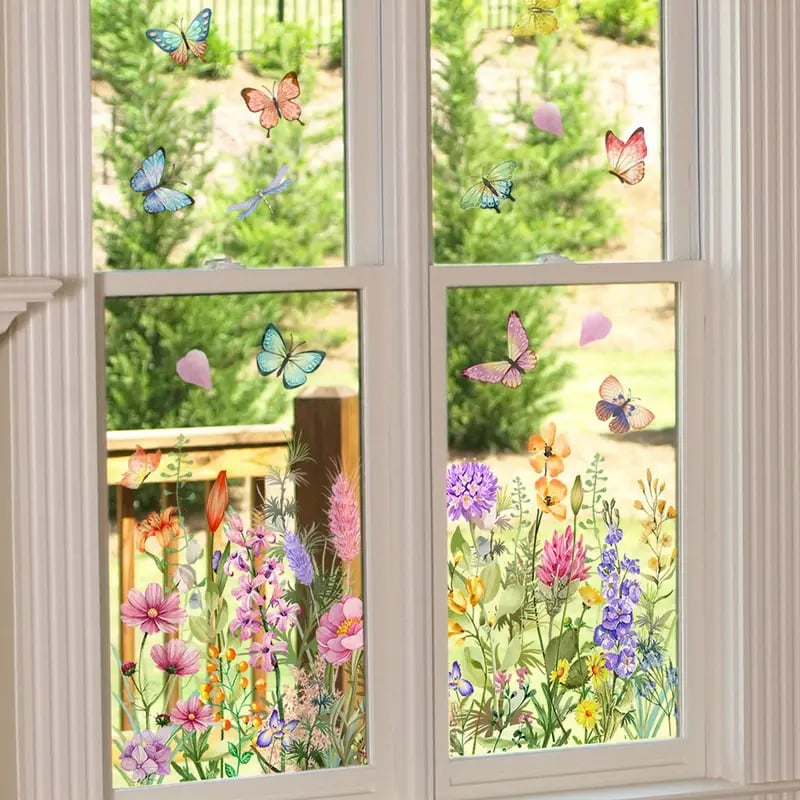 1+1 Gratis | FlowerSticky - Fenstersticker