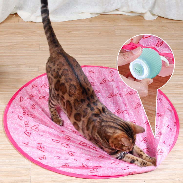 Interaktiver Katzenball mit Hindernisvermeidung | ABS/Silikon, 4,3 cm | Rosa oder Blau, geräuscharmes Rollen im Smart-Modus 3