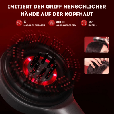 ScalpRelax™ – Massagekamm mit Öl-Infusion und Rotlichttherapie