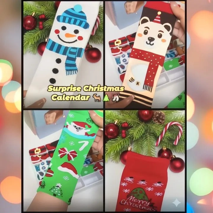Adventskalender Socken Damen | 24 Tage Wohlfühl-Komfort 6