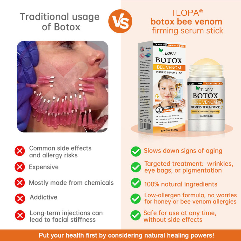 Anti-Aging Serum Stick für Frauen | Bienengift, Hyaluron & Peptide | Strafft Haut & Reduziert Falten für Gesicht & Körper 6