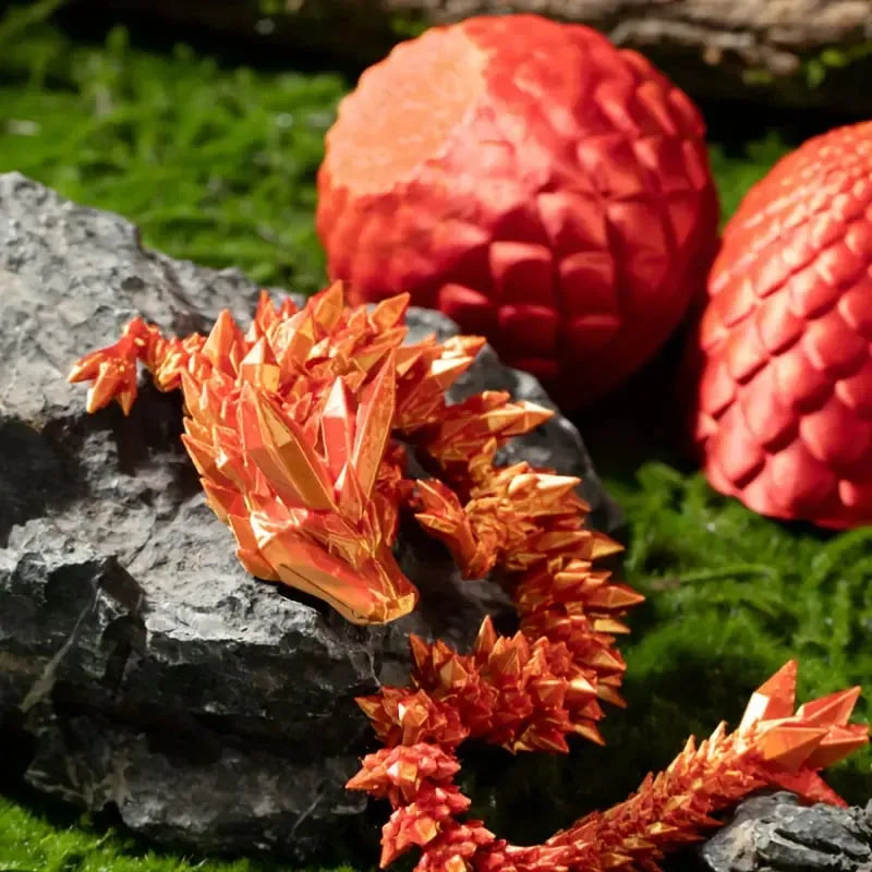Dragy™ - 3D-gedruckter, gelenkiger Kristalldrache