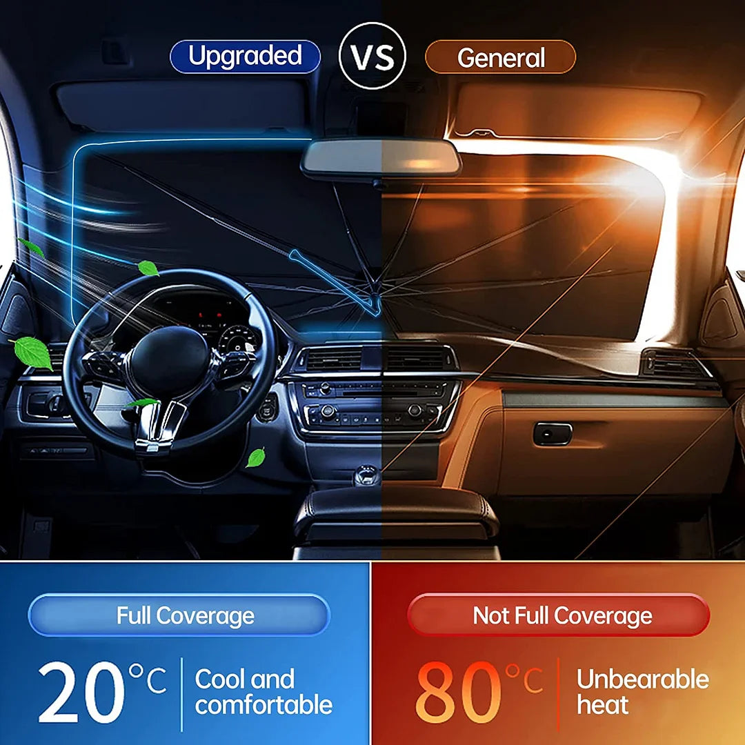 Heaty™ - Auto Windschutzscheibe Sonnenschirm Regenschirm