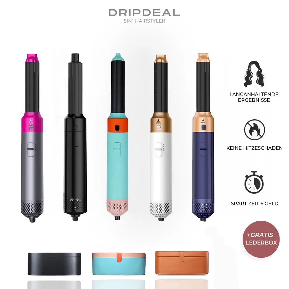 5-in-1-Warmluftstyler mit Coanda-Effekt | 5 Aufsätze für Locken, Glätten & Volumen | Schonendes Styling ohne Hitzeschäden 1