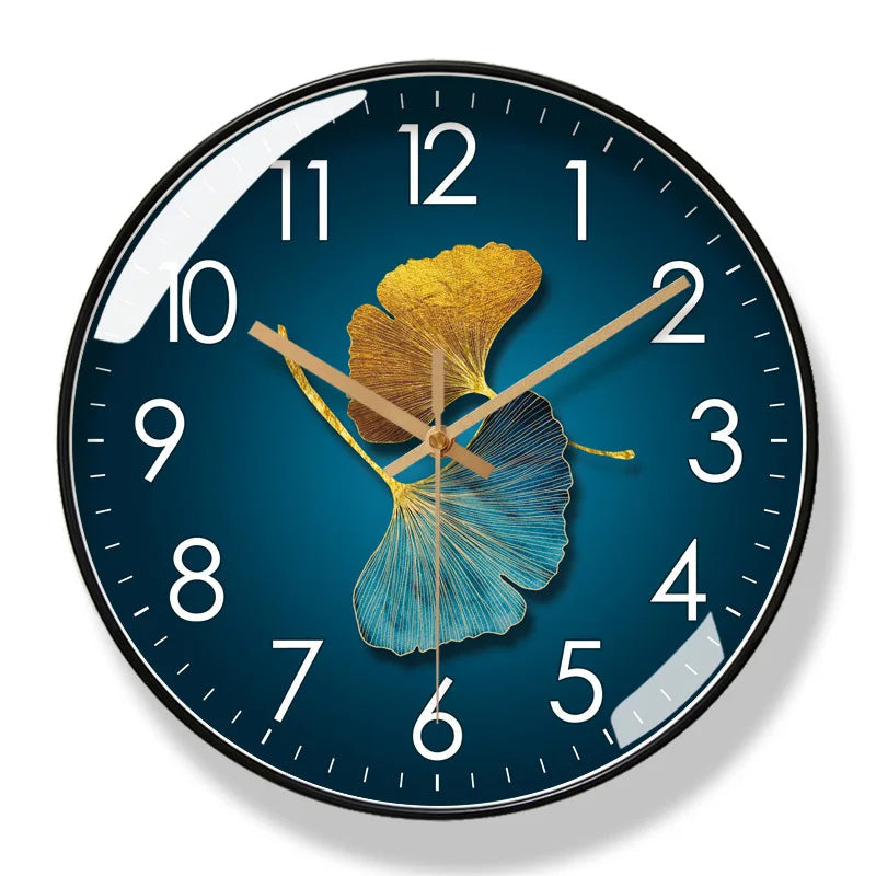 Geräuschlose Blumen-Wanduhr aus Kunststoff & Glas | 25 oder 30 cm, 6 Farbvarianten | Präzises Quarzwerk ohne Ticken 1