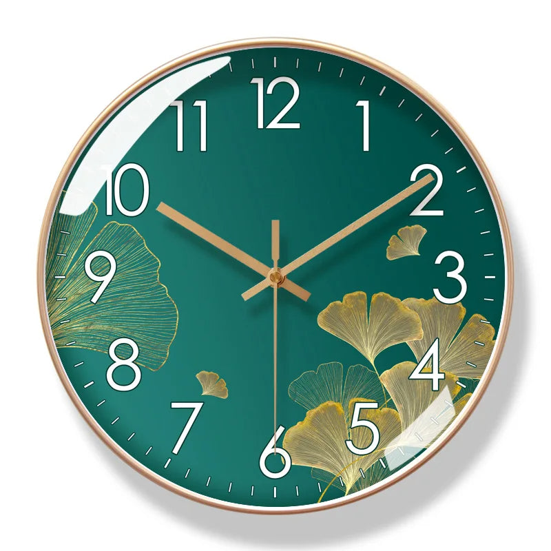 Geräuschlose Blumen-Wanduhr aus Kunststoff & Glas | 25 oder 30 cm, 6 Farbvarianten | Präzises Quarzwerk ohne Ticken 4
